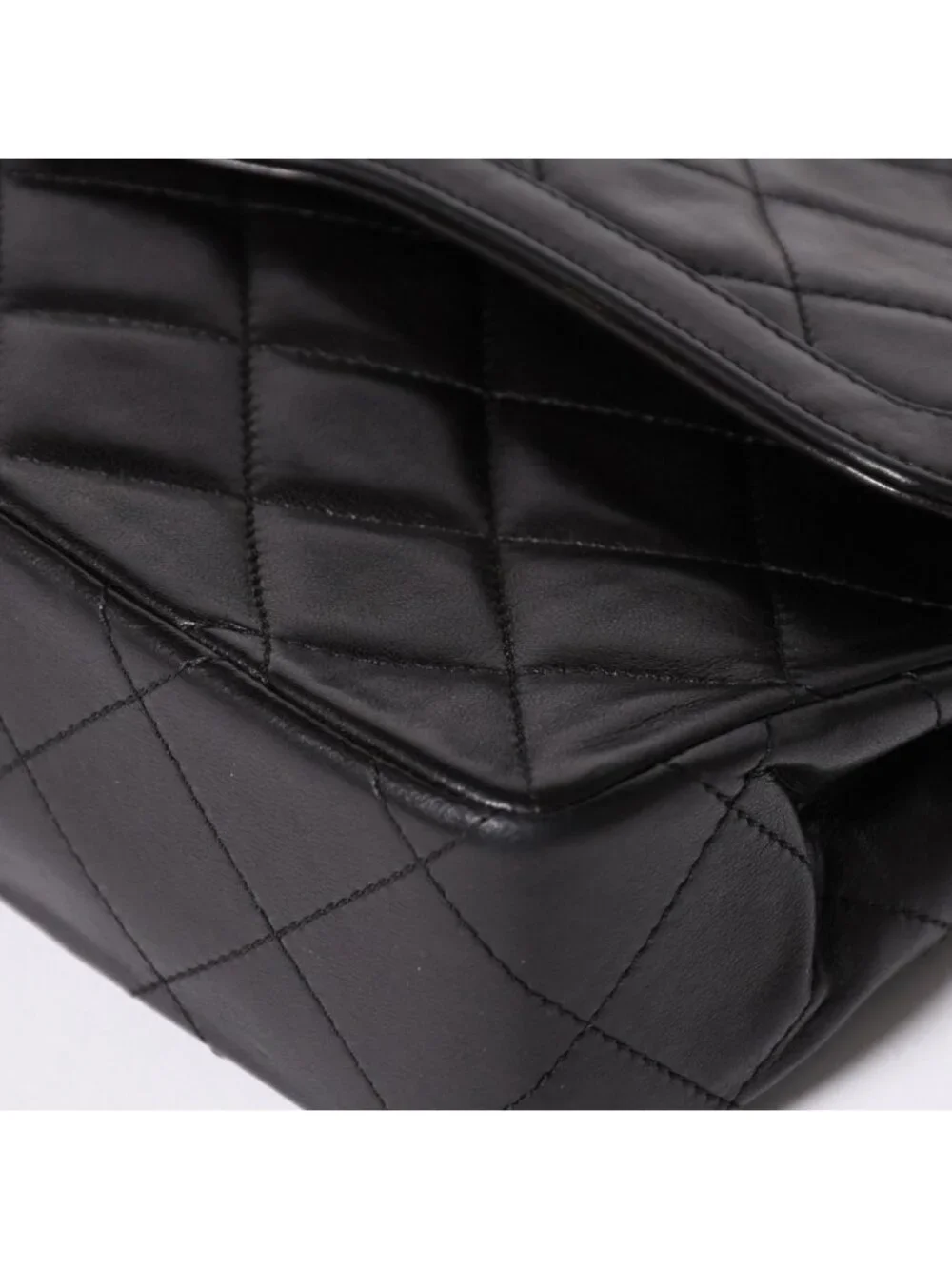 Chanel Quilted Double Flap Chain Shoulder Bag Limited Edition CC Logo Lambskin